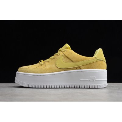 Nike Bayan Air Force 1 Sage Low Celery Zeytin Yeşili / Sarı Kaykay Ayakkabı Türkiye - AJFA0YWC